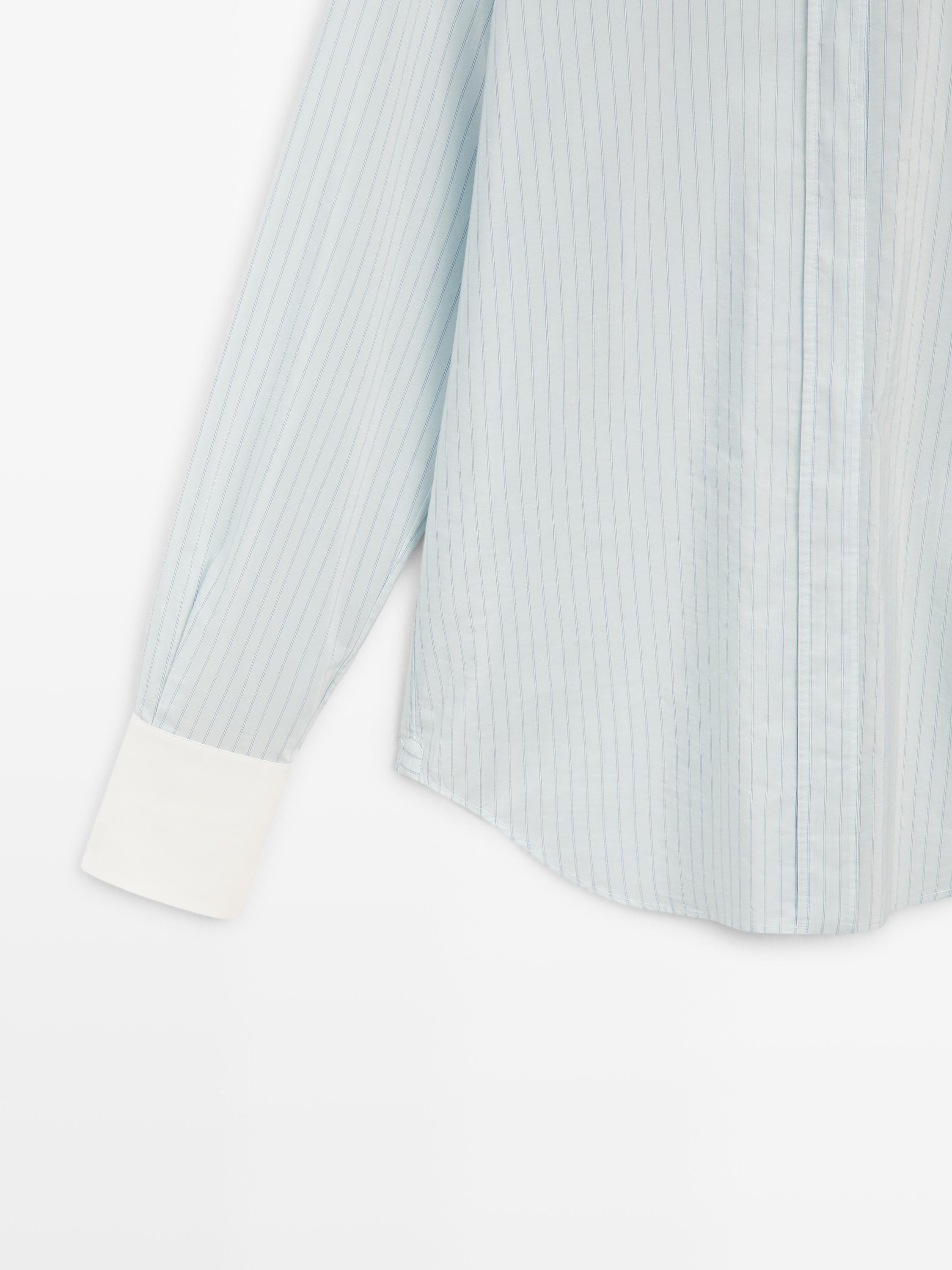 Chemise rayée détail contrastant - STUDIO